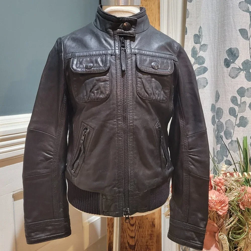 Vintage 77 Kids by American Eagle Genuine Leather Jacket